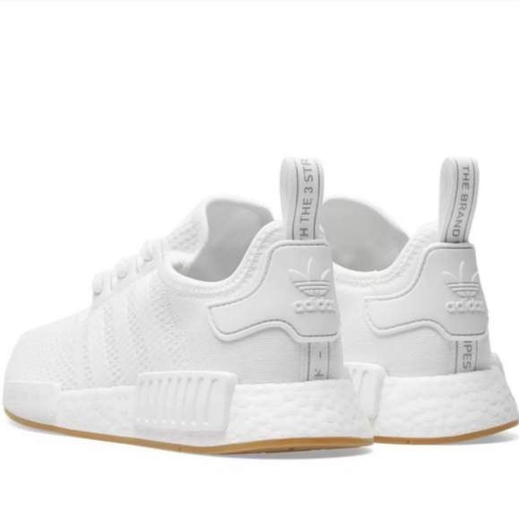 NWT adidas NMD_R1 All White Running Workout Shoes - Picture 4 of 6
